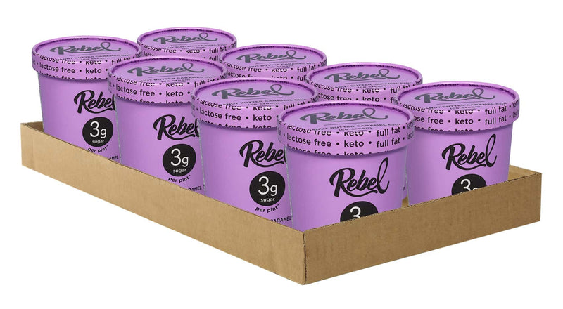 Peanut Butter Caramel Chip Case (8 Pints)